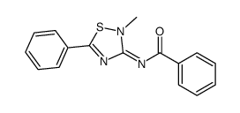 N-(2-methyl-5-phenyl-1,2,4-thiadiazol-3-ylidene)benzamide结构式
