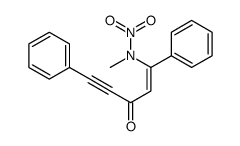 N-methyl-N-(3-oxo-1,5-diphenylpent-1-en-4-ynyl)nitramide结构式