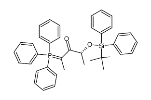 (R)-2-((tert-butyldiphenylsilyl)oxy)-4-(triphenylphosphoranylidene)-3-pentanone Structure