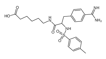 N-(Nα-Tosyl-4-amidinophenylalanyl)-ε-aminocapronsaeure结构式