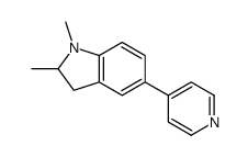 1,2-dimethyl-5-pyridin-4-yl-2,3-dihydroindole Structure