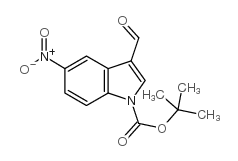 1-BOC-3-FORMYL-5-NITROINDOLE Structure