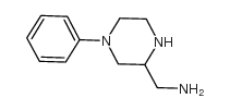 (4-苯基-2-哌嗪)甲胺结构式