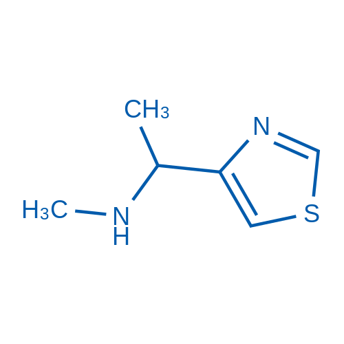 N-Methyl-1-(thiazol-4-yl)ethanamine Structure