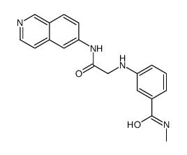 3-[[2-(isoquinolin-6-ylamino)-2-oxoethyl]amino]-N-methylbenzamide Structure