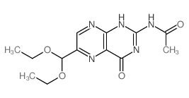Acetamide,N-[6-(diethoxymethyl)-3,4-dihydro-4-oxo-2-pteridinyl]- picture