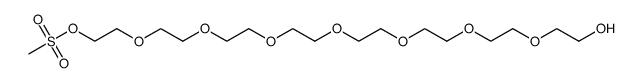 23-hydroxy-3,6,9,12,15,18,21-heptaoxatricos-1-yl methanesulfonate结构式