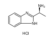 (S)-(-)-2-(α-甲基甲胺)-1H-苯并咪唑结构式