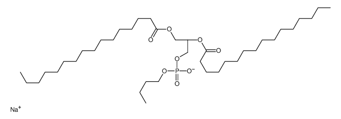1,2-DIPALMITOYL-SN-GLYCERO-3-PHOSPHOBUTANOL (SODIUM SALT) Structure