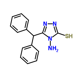 4-Amino-5-(diphenylmethyl)-2,4-dihydro-3H-1,2,4-triazole-3-thione Structure