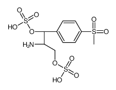 D-(+)-threo-2-amino-1-(p-methylsulphonylphenyl)propane-1,3-diyl sulphate结构式