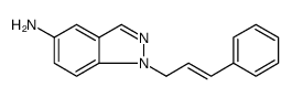 1H-Indazol-5-amine, 1-(3-phenyl-2-propen-1-yl) Structure