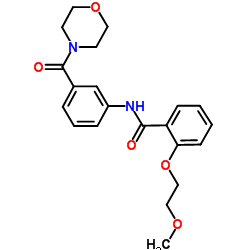 2-(2-Methoxyethoxy)-N-[3-(4-morpholinylcarbonyl)phenyl]benzamide Structure