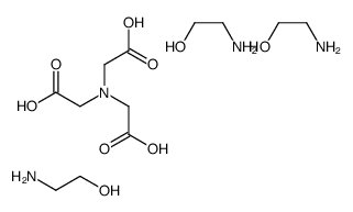 N,N-bis(carboxymethyl)glycine, compound with 2-aminoethanol (1:3)结构式