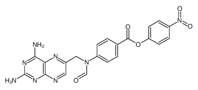 p-nitrophenyl 4-amino-4-deoxy-N10-formylpteroate结构式