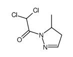 2,2-dichloro-1-(3-methyl-3,4-dihydropyrazol-2-yl)ethanone结构式