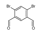 2,4-dibromobenzene-1,5-dicarbaldehyde结构式