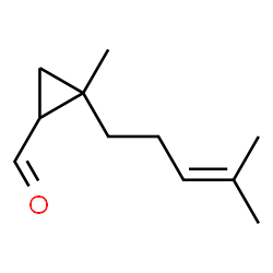 (Z+E)-2-methyl-2-(4-methyl-3-pentenyl) cyclopropane carbaldehyde结构式