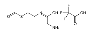 2-acetylsulfanylethyl-(2-aminoacetyl)azanium,2,2,2-trifluoroacetate结构式