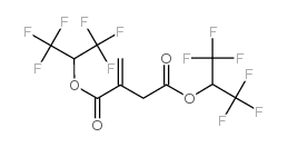 bis(hexafluoroisopropyl)itaconate Structure