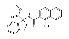 2-[(1-hydroxy-naphthalene-2-carbonyl)-amino]-2-phenyl-butyric acid methyl ester结构式