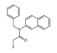N-Benzyl-2-fluoro-N-(2-naphtyl)acetamide structure
