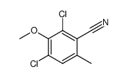 2,4-dichloro-3-methoxy-6-methyl-benzonitrile结构式