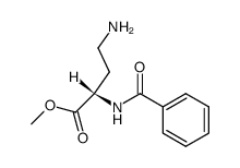 γ-Amino-L-α-benzamino-buttersaeure-methylester结构式