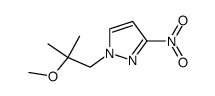 1-(2-methoxy-2-methyl-propyl)-3-nitro-1H-pyrazole结构式