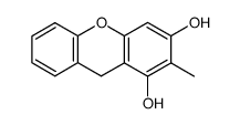 1,3-dihydroxy-2-methyl-9H-xanthene Structure