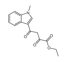 4-(1-methyl-indol-3-yl)-2,4-dioxo-butyric acid ethyl ester结构式