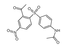 4'-acetamino-2-methylcarbonyl-4-nitro-diphenylsulfone结构式