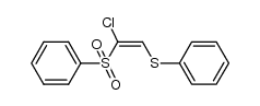 (E)-1-chloro-1-phenylsulfonyl-2-(phenylthio)ethylene Structure