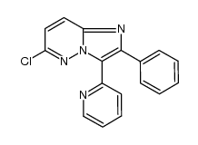 6-chloro-2-phenyl-3-(pyridin-2-yl)imidazo[1,2-b]pyridazine Structure