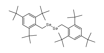 1,2-bis(2,4,6-tri-tert-butylbenzyl)diselane结构式