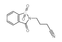 1,2-Benzisothiazole-2(3H)-butanenitrile,3-oxo-, 1,1-dioxide结构式