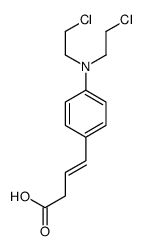 4-[4-[bis(2-chloroethyl)amino]phenyl]but-3-enoic acid Structure