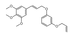 1,2,3-trimethoxy-5-[3-(3-prop-2-enoxyphenoxy)prop-1-enyl]benzene结构式