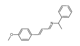 (E)-N-((E)-3-(4-methoxyphenyl)allylidene)-1-phenylethanamine结构式
