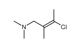 1-Dimethylamino-3-chlor-2-methyl-buten-(2) Structure
