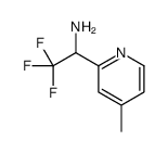 2,2,2-trifluoro-1-(4-methylpyridin-2-yl)ethanamine结构式