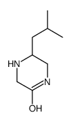 Piperazinone, 5-(2-methylpropyl)-, (S)- (9CI) structure