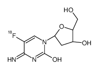 4-amino-5-fluoranyl-1-[(2R,4S,5R)-4-hydroxy-5-(hydroxymethyl)oxolan-2-yl]pyrimidin-2-one结构式