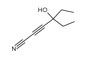 4-Ethyl-4-hydroxyhex-2-ynenitrile Structure