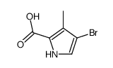4-bromo-3-methyl-1H-pyrrole-2-carboxylic acid结构式