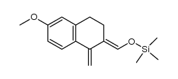 (E)-((6-methoxy-1-methylene-3,4-dihydronaphthalen-2(1H)-ylidene)methoxy)trimethylsilane Structure