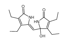 5-(3,4-diethyl-5-hydroxy-2-oxo-2,5-dihydropyrrol-5-ylmethylene)-3,4-diethylpyrrol-2(5H)-one结构式