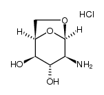 2-amino-1,6-anhydro-2-deoxy-β-D-idopyranose, hydrochloride Structure