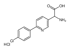 2-Amino-2-[6-(4-chlorophenyl)-3-pyridyl]acetic Acid Hydrochloride Structure