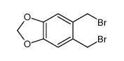 5,6-bis(bromomethyl)-1,3-benzodioxole结构式